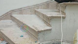 Marble design staircase ki polish kaise karenHow to polish marble design staircase