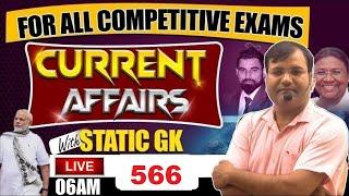 566th Episode Current Affairs 2024 In Hindi   Current Affairs Today  GK & GS LIVE by Vijay Sir