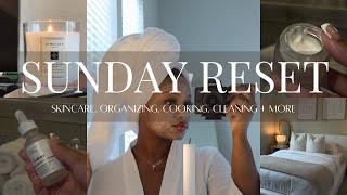 SUNDAY RESET  organizing skin-care cleaning planning for the week etc.