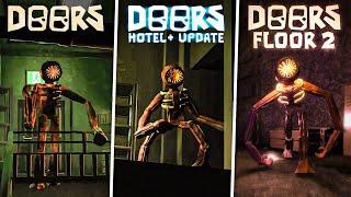 OLD vs NEW FIGURE ENDING  FLOOR 2 HOTEL+ CLASSIC  - DOORS Floor 2 Update The Mines