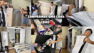 COMPRAMOS UMA CAMA BAÚ trocamos os móveis do quarto de lugar vai ficar tudo lindo