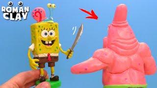 Evil Patrick Star Exe vs SpongeBob with Clay  Roman Clay Tutorial