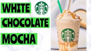 HOW TO MAKE STARBUCKS WHITE CHOCOLATE MOCHA FRAPPUCCINO  DIY Starbucks Drinks At Home Easy+ Simple