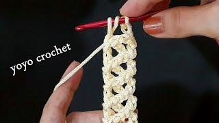 كروشية يد شنطة بشكل جديد  سهلة جداً  - crochet hand bag easy#يويو_كروشية