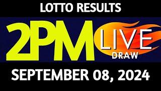 Lotto Result Today 200 pm draw September 08 2024 Sunday PCSO LIVE