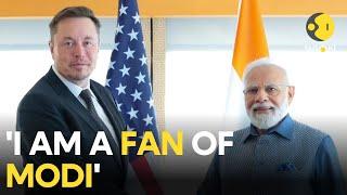 Elon Musk says he is eyeing India investments after meeting PM Modi  PM Modi in US  WION LIVE