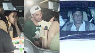 Salman Khan Alia Bhatt And Ranbir Kapoor With Daughter Raha Return From Anant Ambani Pre Wedding