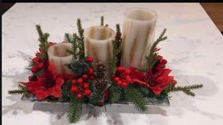 Decoraciones Navideñas Centro de Mesa  Navidad 2023 Easy Christmas DIY  @mayradiymore307