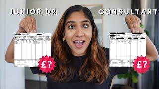 JUNIOR DOCTOR VS CONSULTANT SURGEON PAY SLIPS in the NHS    How much money do NHS doctors make?