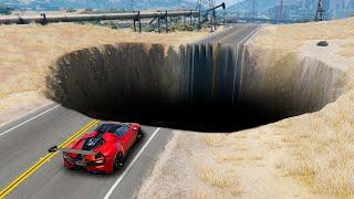 Testing CARS vs HUGE POTHOLES in GTA 5