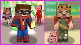 POOR STUDENTS VS RICH STUDENTS  - Minecraft