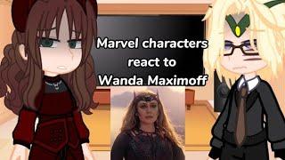 Marvel characters react to Wanda Maximoff... Gacha Club •Avengers Marvel• WandaVision SHORT