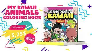 MY KAWAII ANIMALS COLORING BOOK - Japes first coloring book