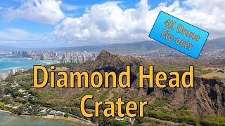 Diamond Head Crater Drone Video - 4K Drone Video - 2022 - Honolulu Hawaii