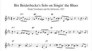 Bix Beiderbeckes Solo on Singin the Blues