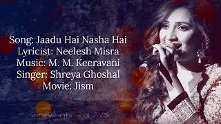 Jaadu Hai Nasha Hai  Jism  Shreya Ghoshal lyrics Song  AVS