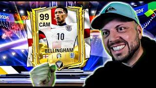 GANHEI a CARTA do BELLINGHAM no pack open fc mobile 24