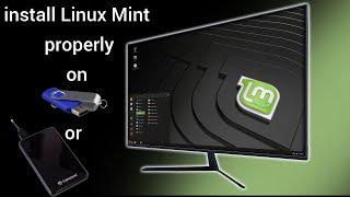 The best way to install Linux Mint 20 on any kind of external hard drive full tutorial 2021