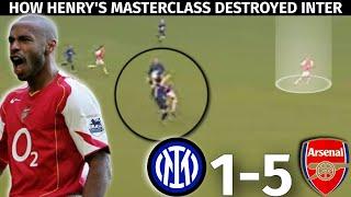 How Thierry Henry Destroyed Inter Milan  Inter vs Arsenal 1-5  Tactical Analysis