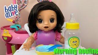 Baby Alive Morning Routine with Happy Hungry baby DIY Milk