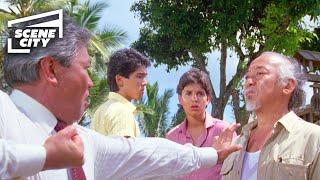 The Karate Kid Part 2 Sato Threatens Mr. Miyagi RALPH MACCHIO PAT MORITA SCENE 4K ULTRA HD