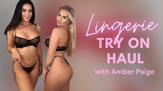 LINGERIE TRY ON HAUL  APRIL MAE & AMBER PAIGE