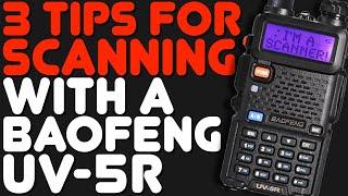 Tips For Using A Baofeng UV-5R As A Scanner - Scanning Skipping Channels and Scan Settings