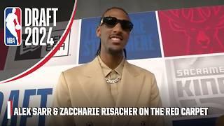 ALL ABOUT FRANCE AT THE DRAFT  Alex Sarr and Zaccharie Risacher on the red carpet  NBA on ESPN