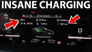 Audi RS e-tron GT charging test