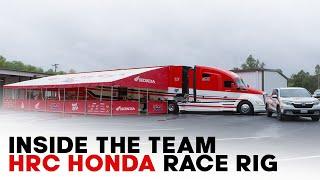 Inside the Team HRC Honda Race Rig