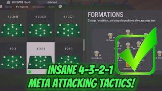 INSANE 4-3-2-1 CUSTOM TACTICS AND INSTRUCTIONS BEST ATTACKING META FORMATION FC 24 Ultimate Team