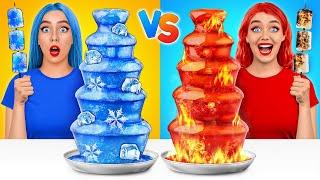 Hot vs Cold Couple Challenge  Icy Couple vs Fire Couple by TeenDO Challenge