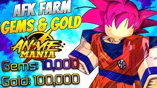 Anime Mania How to AFK Auto Farm Unlimited Gems and Gold FAST