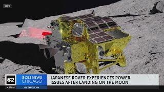 Japanese rover experiences power issues after landing on the moon