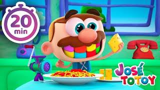 Desenho Infantil  A Historia da Macarronada Todo Dia  20 Minutos de Histórias do José Comilão