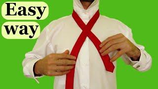 How to tie a tie EASY WAY Slowly & Mirrored Windsor knot