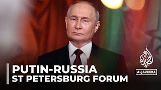 Russia Economic Forum President Putin addresses delegates