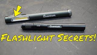 Harbor Freight Quantum 140 & 200 Rechargeable Pocket Pen Lights one with UV  EDC Flashlight