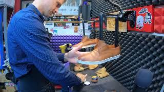 TRUCKLOADS of Sweet Santoni Sneakers action  ASMR Shoe Shine