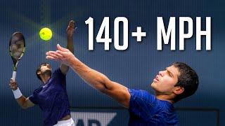 Carlos Alcaraz Serve a Weakness? These 150+ Aces Will Change Your Mind