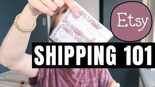 HOW TO SHIP ON ETSY  SHIPPING BASICS  STARTING AN ETSY SHOP  LETTERS FLATS AND PACKAGES