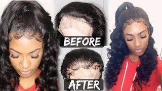 How To PLUCK a Hairline on Wig + Baby Hairs Tutorial plucking tutorial OMGQueen