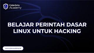 Belajar Perintah Dasar LINUX untuk Hacking  Kelas Web Hacking for Beginner