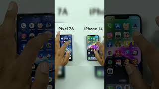 iphone 14 vs google pixel 7A #youtubeshorts#android#games#iphone#viral#google#ishan#ipl#bgmi