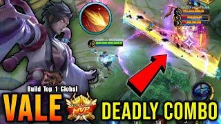 One Shot Combo Kills Vale 100% Deadly - Build Top 1 Global Vale  MLBB