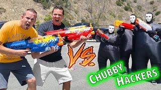 Nerf Battle vs Chubby Hackers