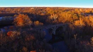 Drone Flight  Danville IL Vermilion River  traviewhite