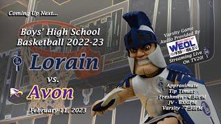 LIVE Boys High School Basketball Lorain vs. Avon 2-11-23