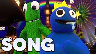 BLUE vs GREEN Rainbow Friends Song - The Game Roblox Horror