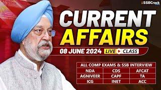 Daily Current Affairs 08 June 2024  For NDA CDS AFCAT SSB Interview